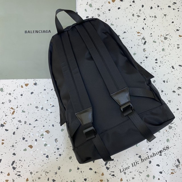 Balenciaga專櫃爆款男女同款黑色布包雙肩包 巴黎世家雙肩背包大書包 fyj1614